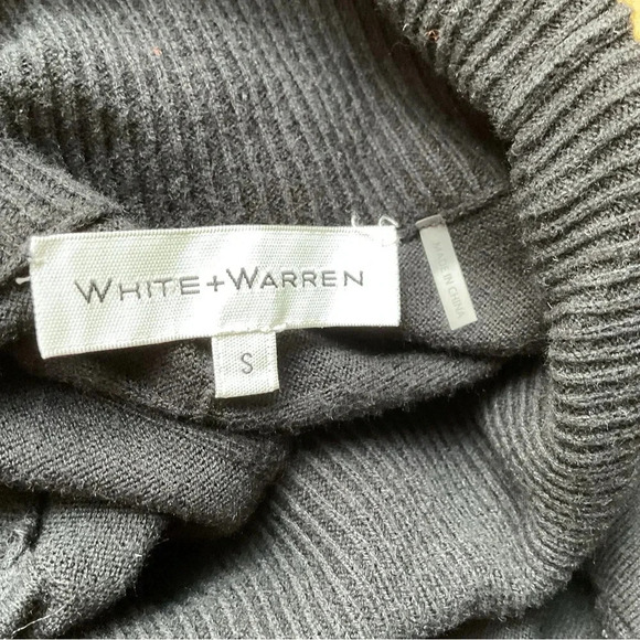 White + Warren Silk Blend Turtleneck Mock Neck Sweater Size Small‎ - Picture 6 of 8